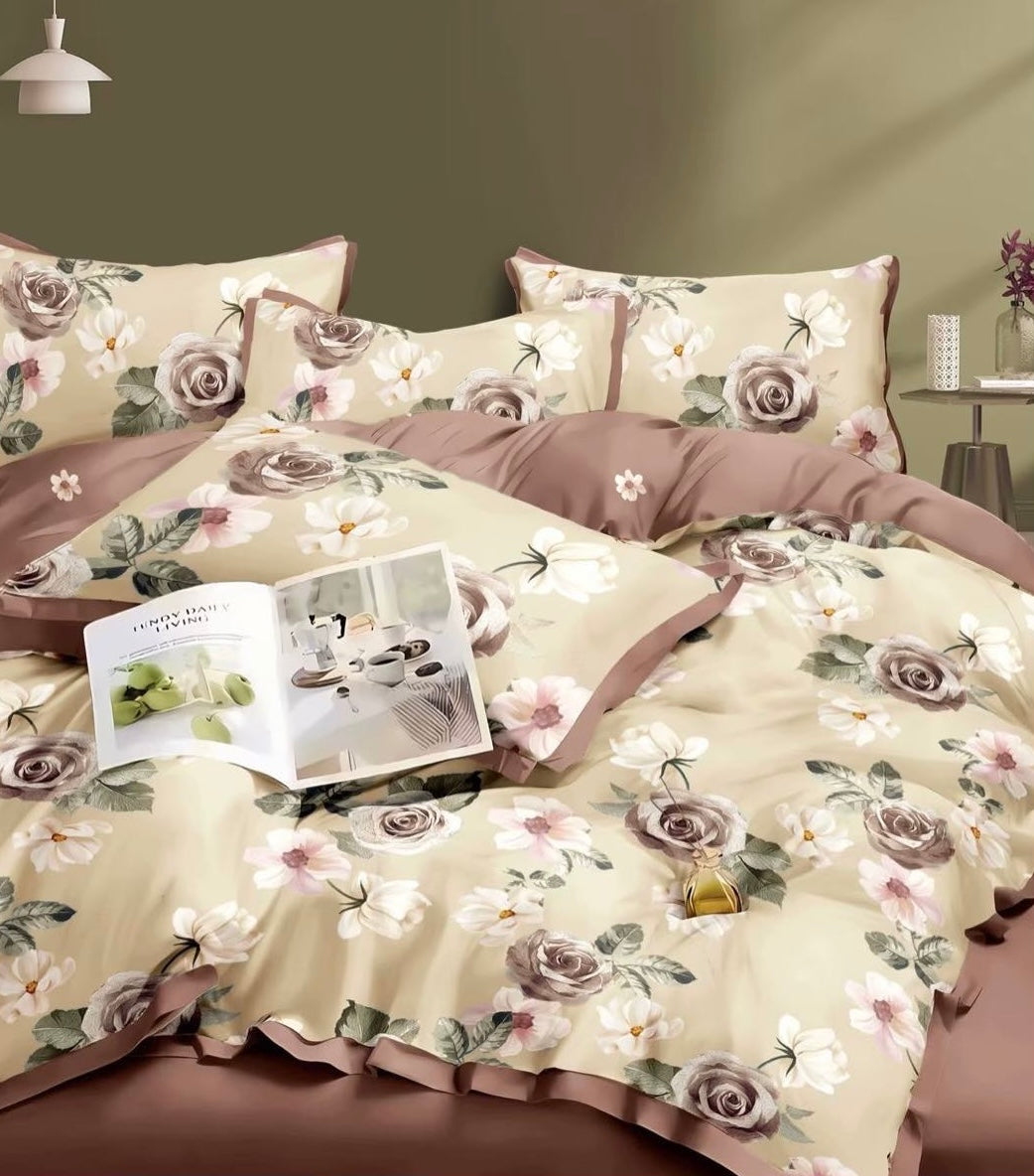 FLEUR KING COTTON BEDSHEET