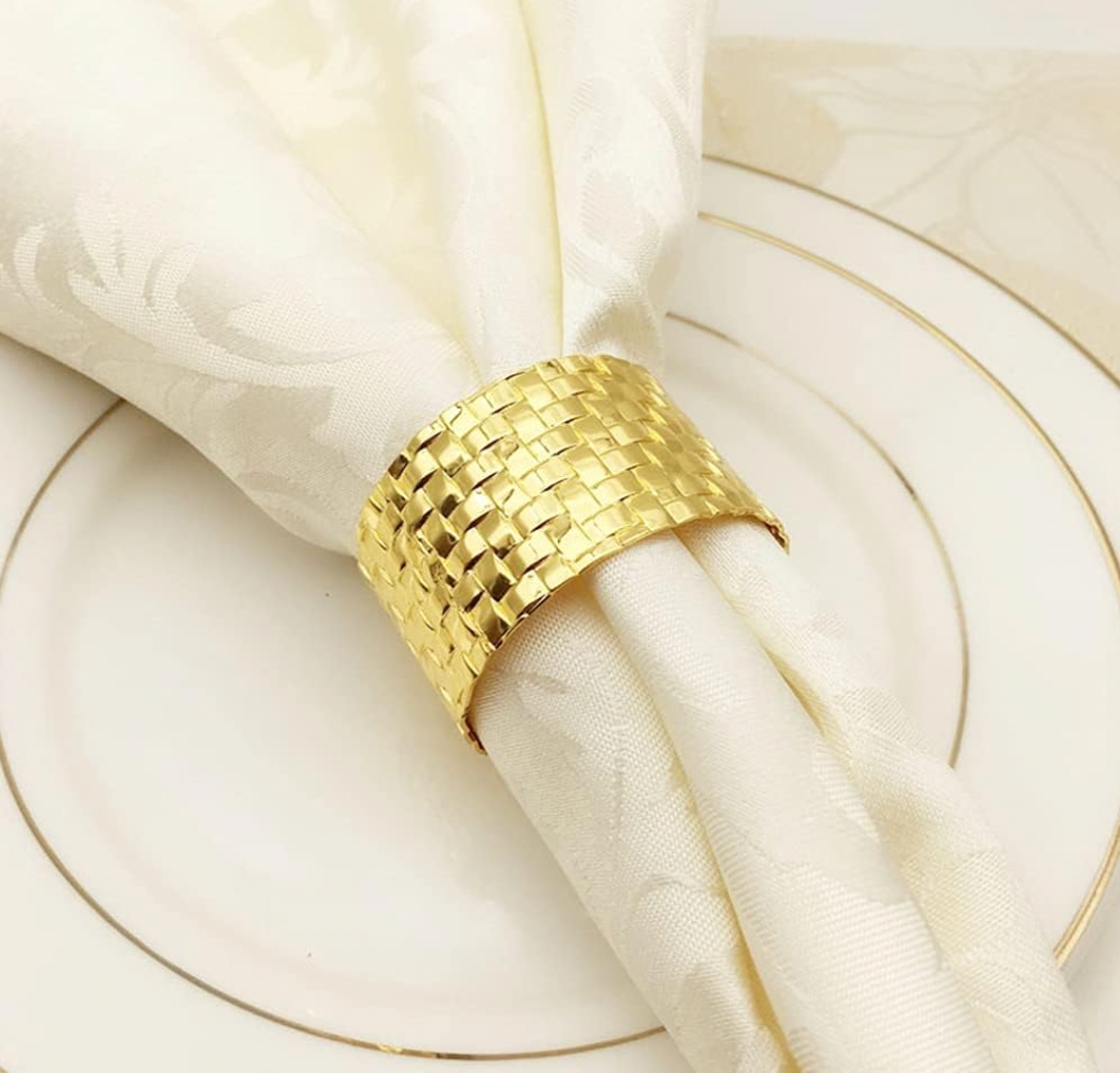 LUXURY DINING NAPKIN RING (Gold)