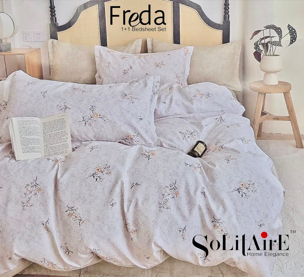 Freda Single Bed Bedsheet Set Soft Fabric Premium Quality Bedding Collection