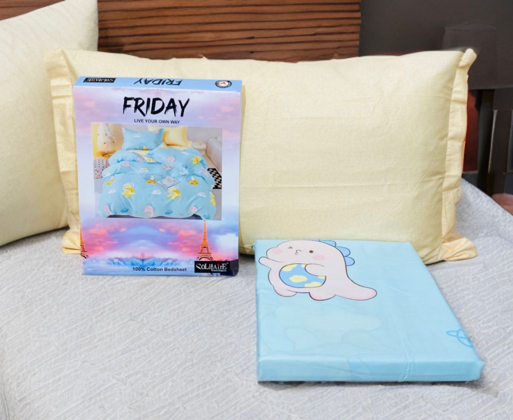 FRIDAY COTTON Bedsheet (Single Bed)