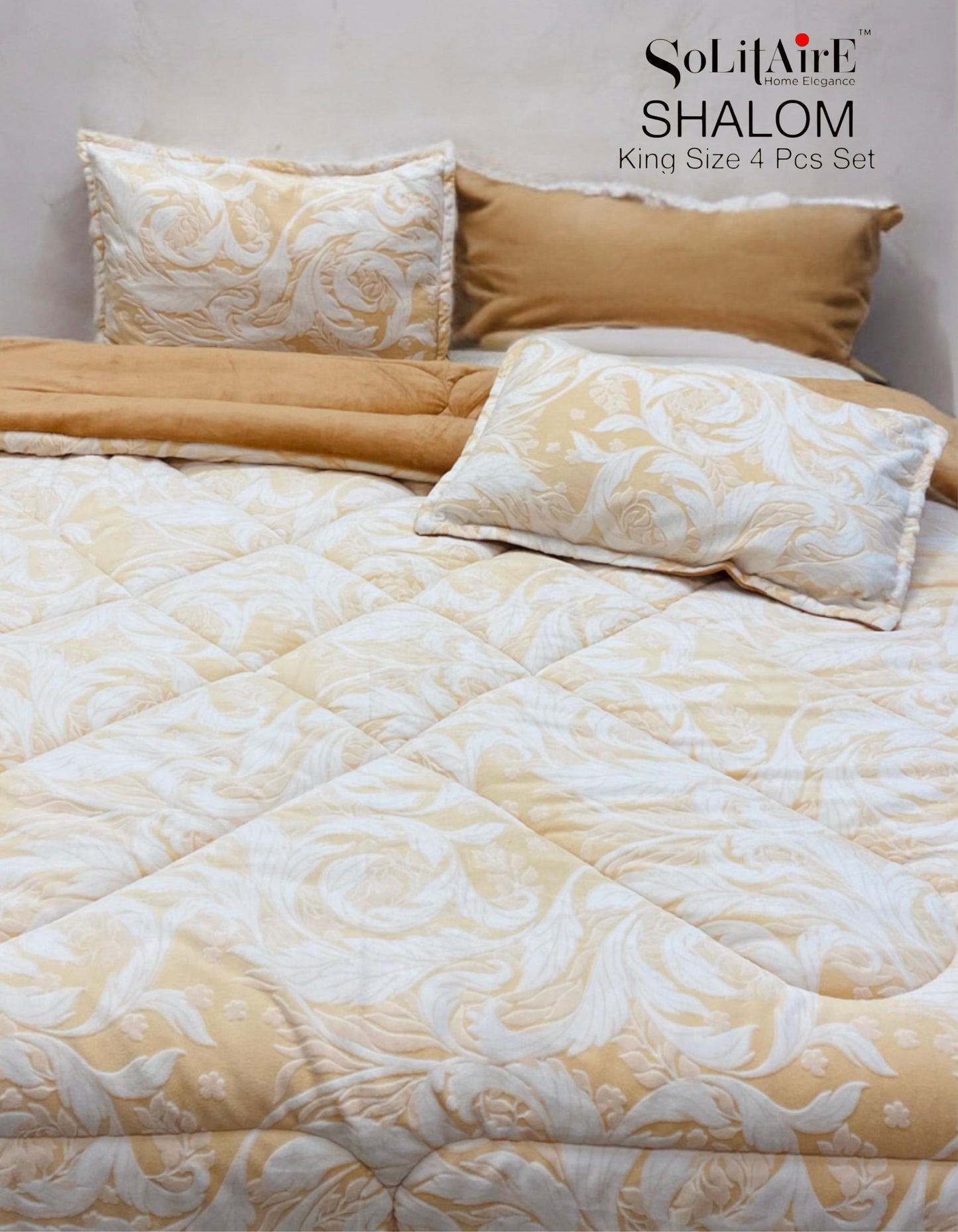 Shalom Ultra Warm Cashmere Winter Quilt King Size Bed In A Bag