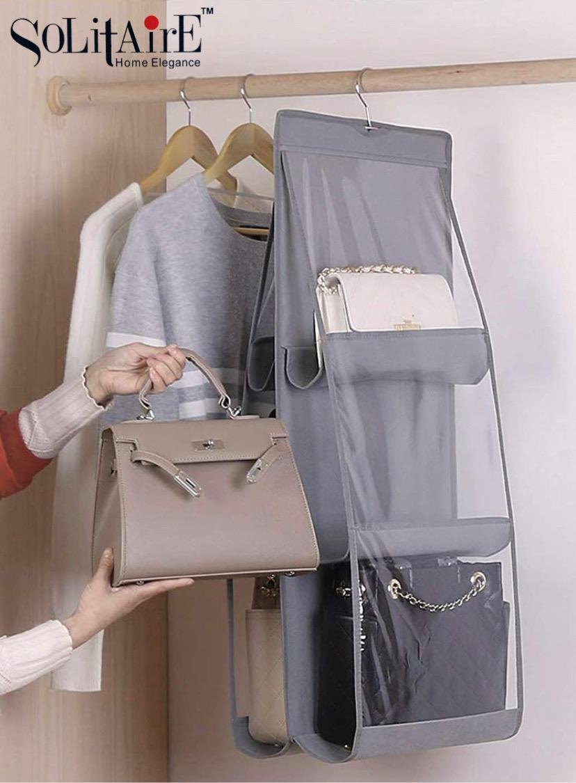 6-POCKETS HANDBAG ORGANIZER (Hanger Included)