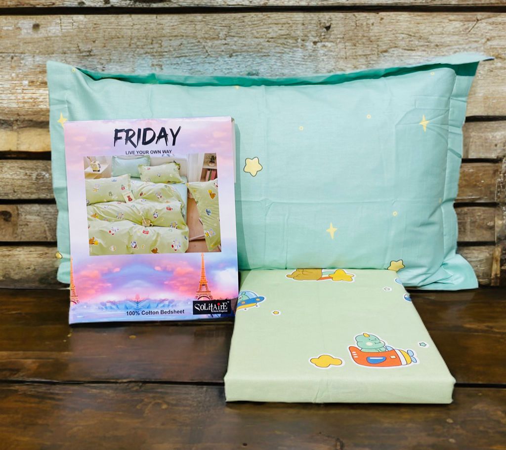 FRIDAY COTTON Bedsheet (Single Bed)