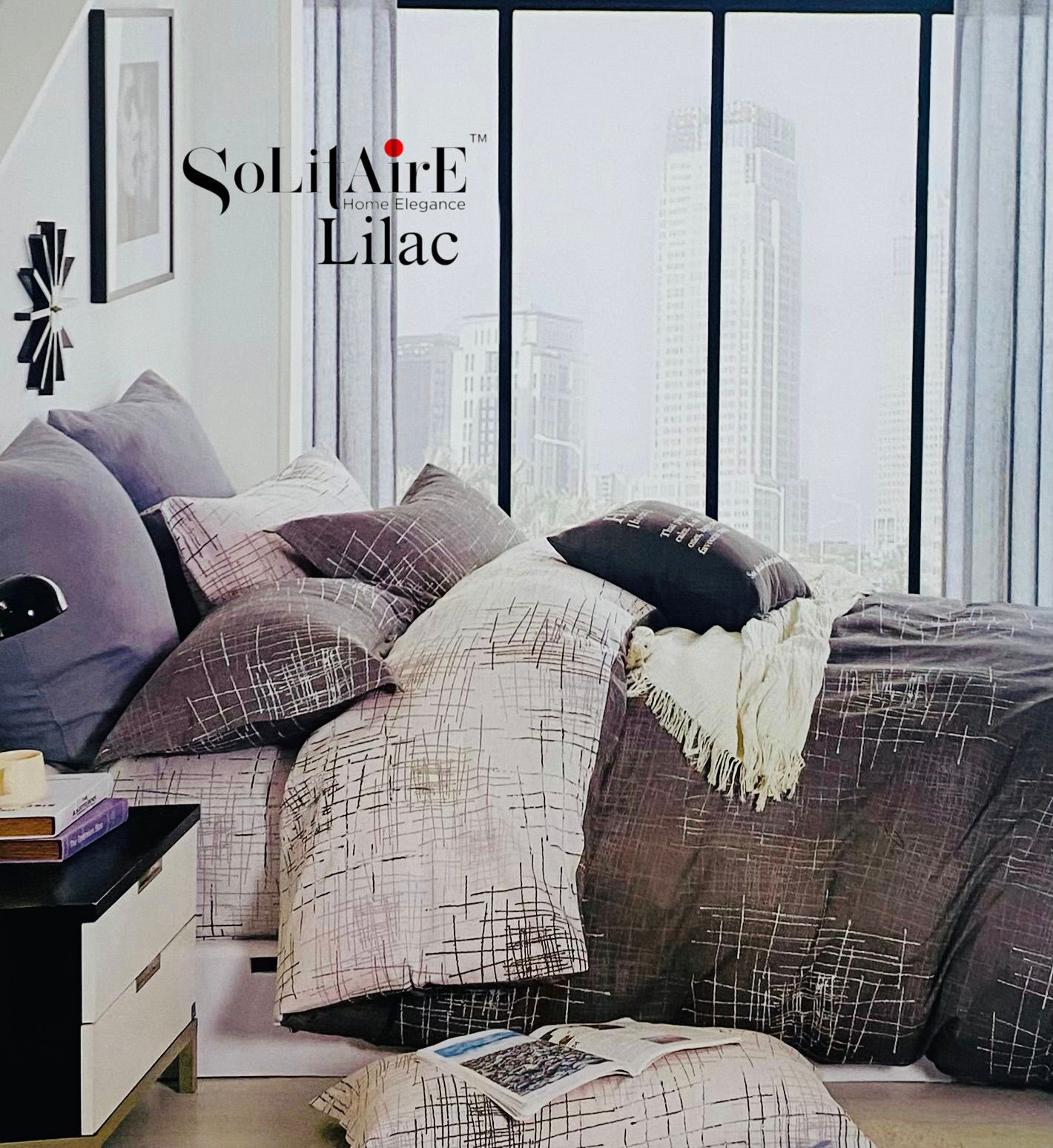 LILAC KING Cotton Bedsheet