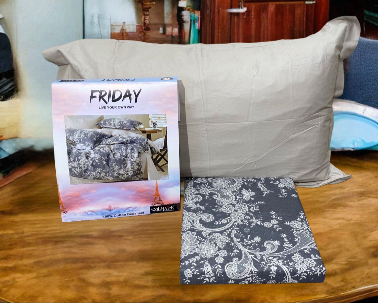 FRIDAY COTTON Bedsheet (Single Bed)