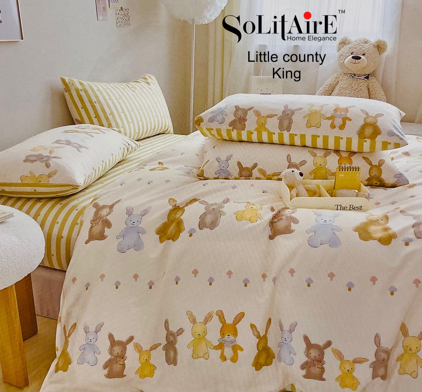 LITTLE COUNTY KING Cotton Bedsheet