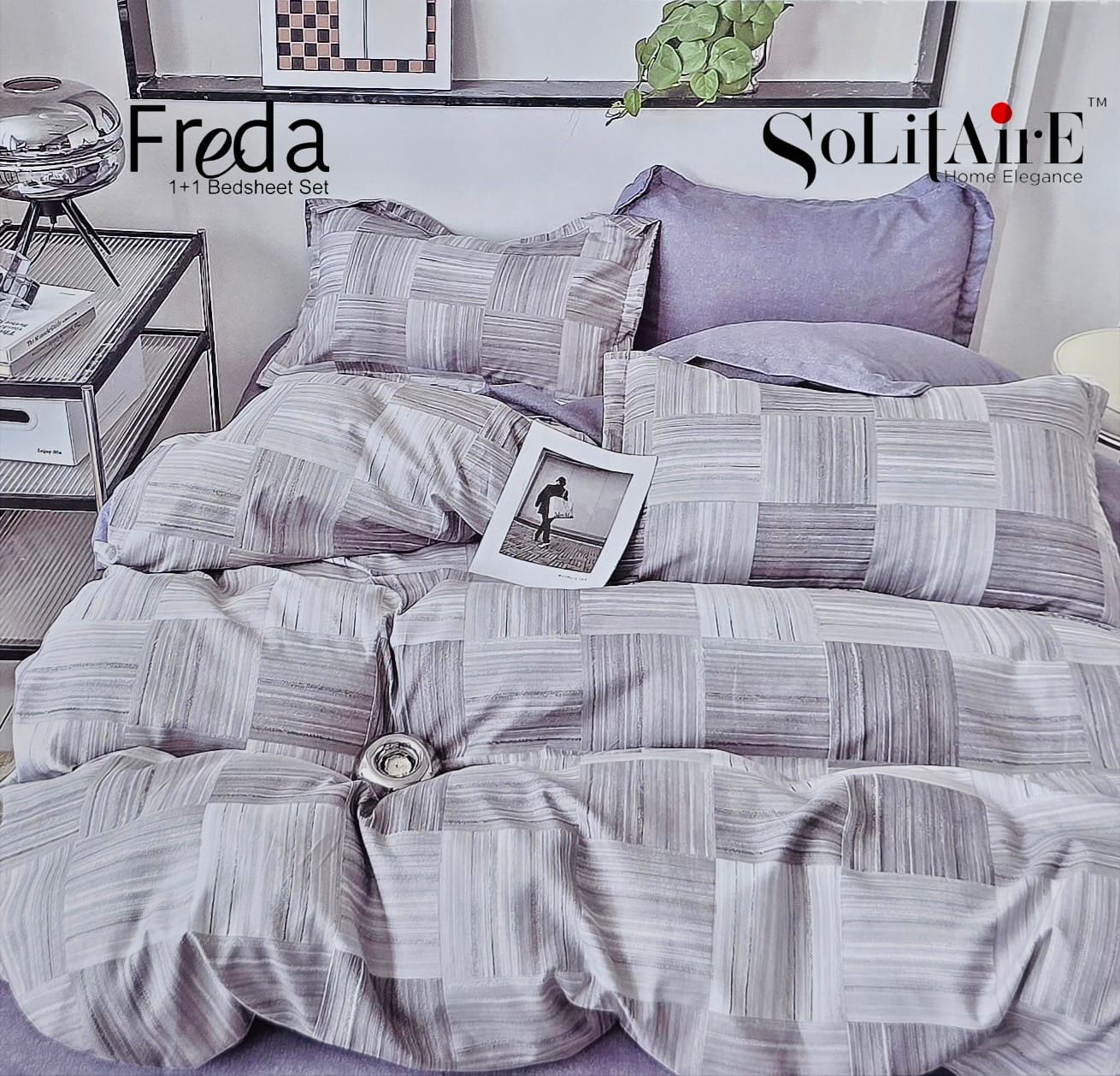 Freda Single Bed Bedsheet Set Soft Fabric Premium Quality Bedding Collection