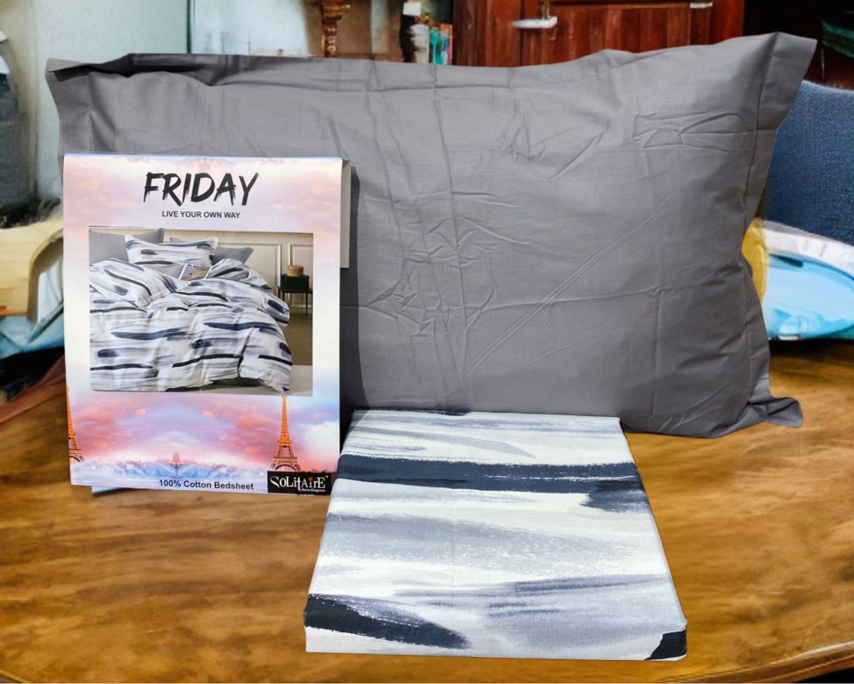 FRIDAY COTTON Bedsheet (Single Bed)