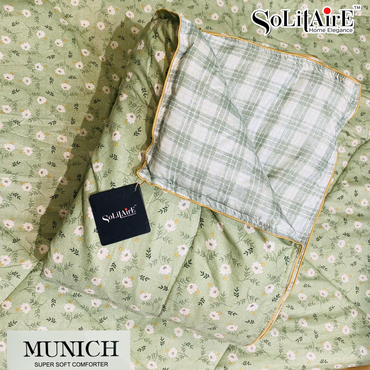 MUNICH Reversible Ultra Super Soft Comforter Size Double Bed