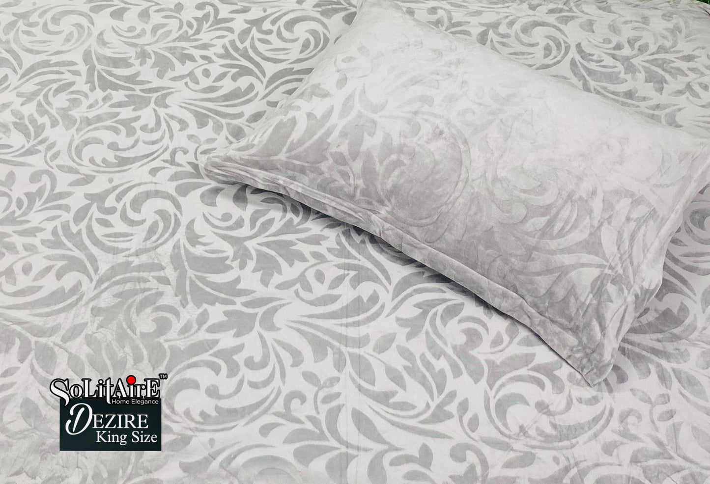 Dezire Warm King Sized Jointless Bedsheet – Premium Italian Cashmere Fabric