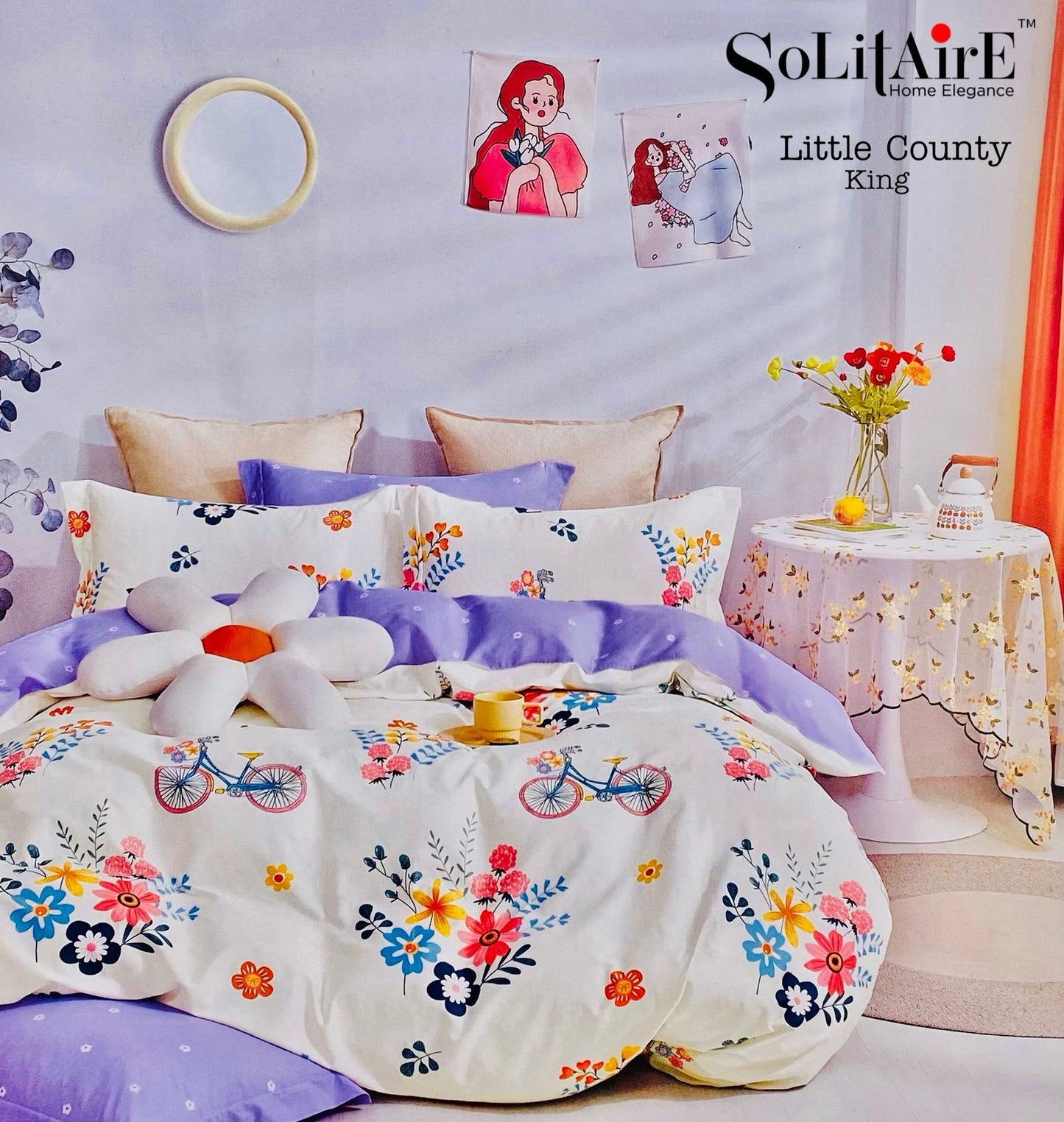 LITTLE COUNTY KING Cotton Bedsheet