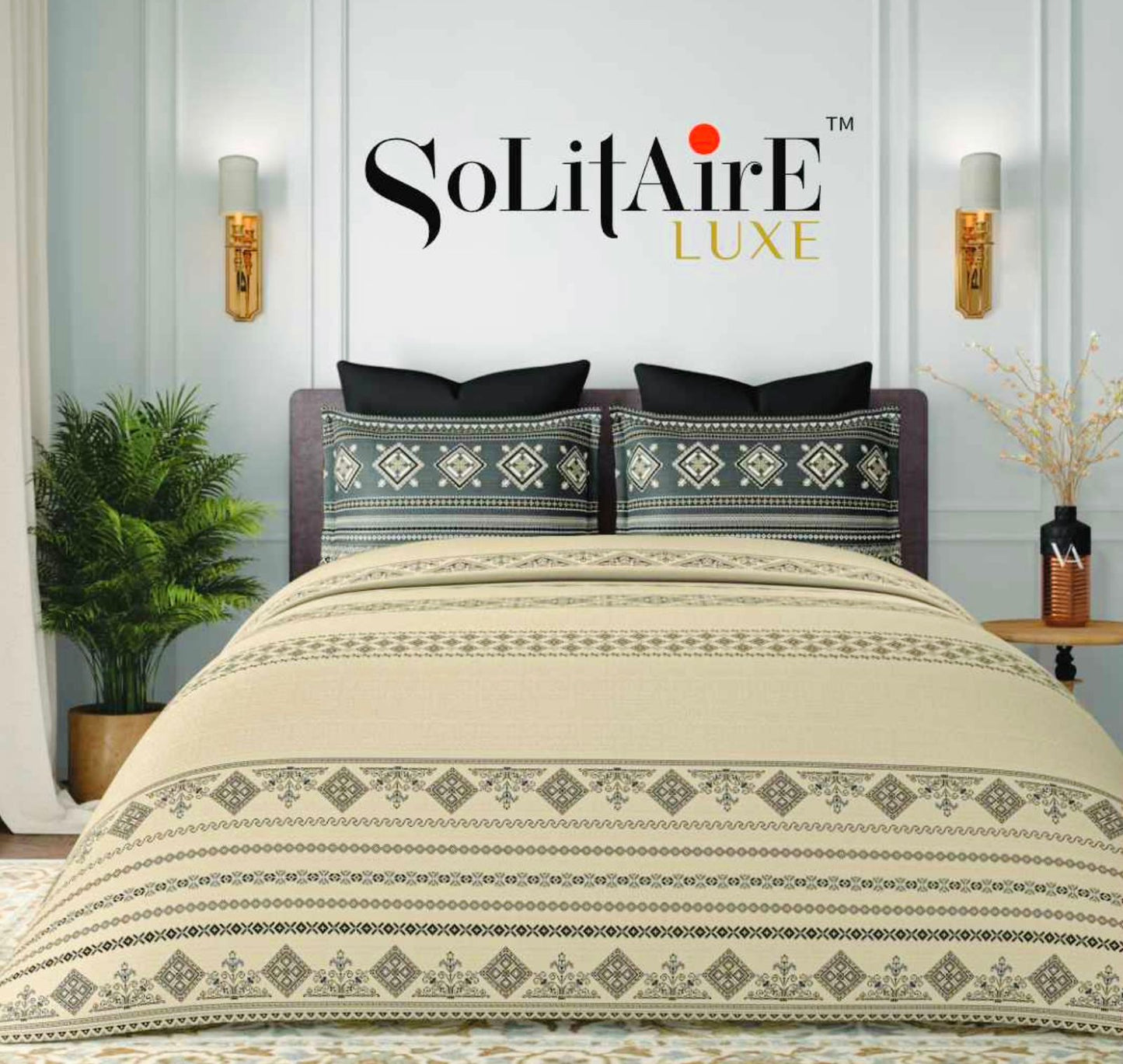 Frenza Luxury Fitted King Size Bedsheet