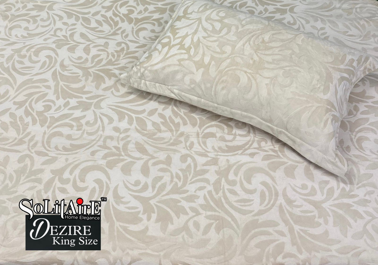 Dezire Warm King Sized Jointless Bedsheet – Premium Italian Cashmere Fabric