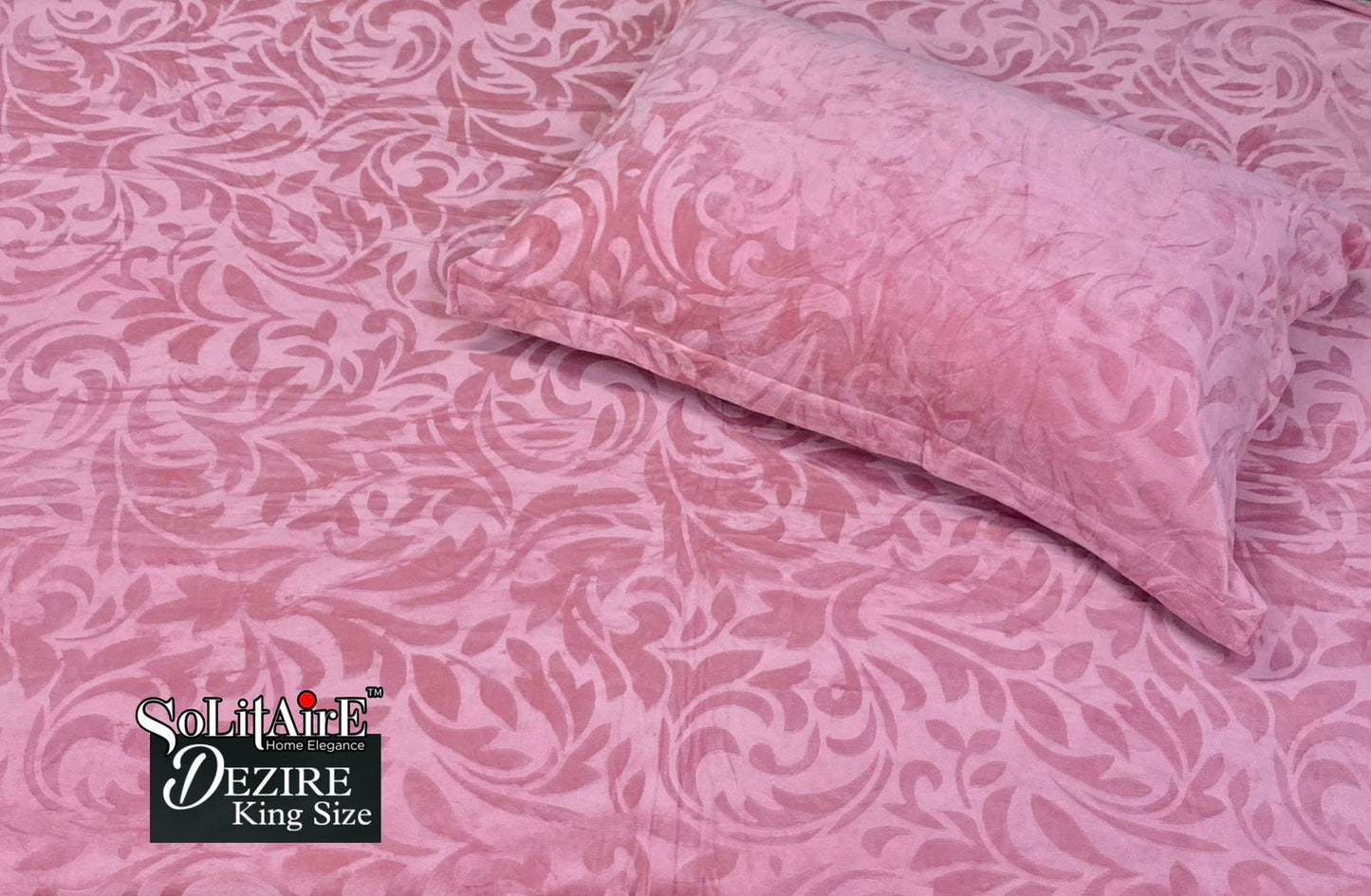 Dezire Warm King Sized Jointless Bedsheet – Premium Italian Cashmere Fabric