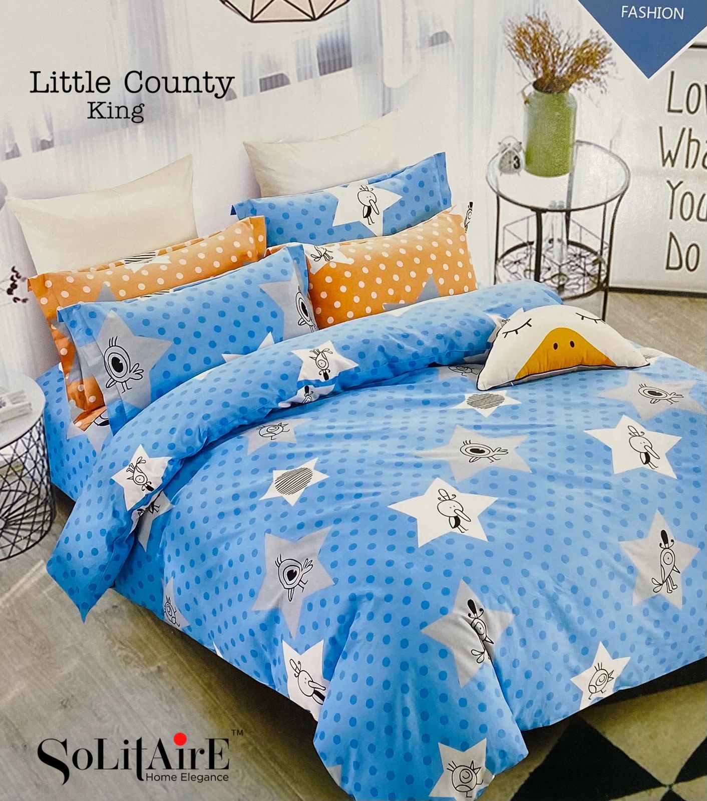 LITTLE COUNTY KING Cotton Bedsheet