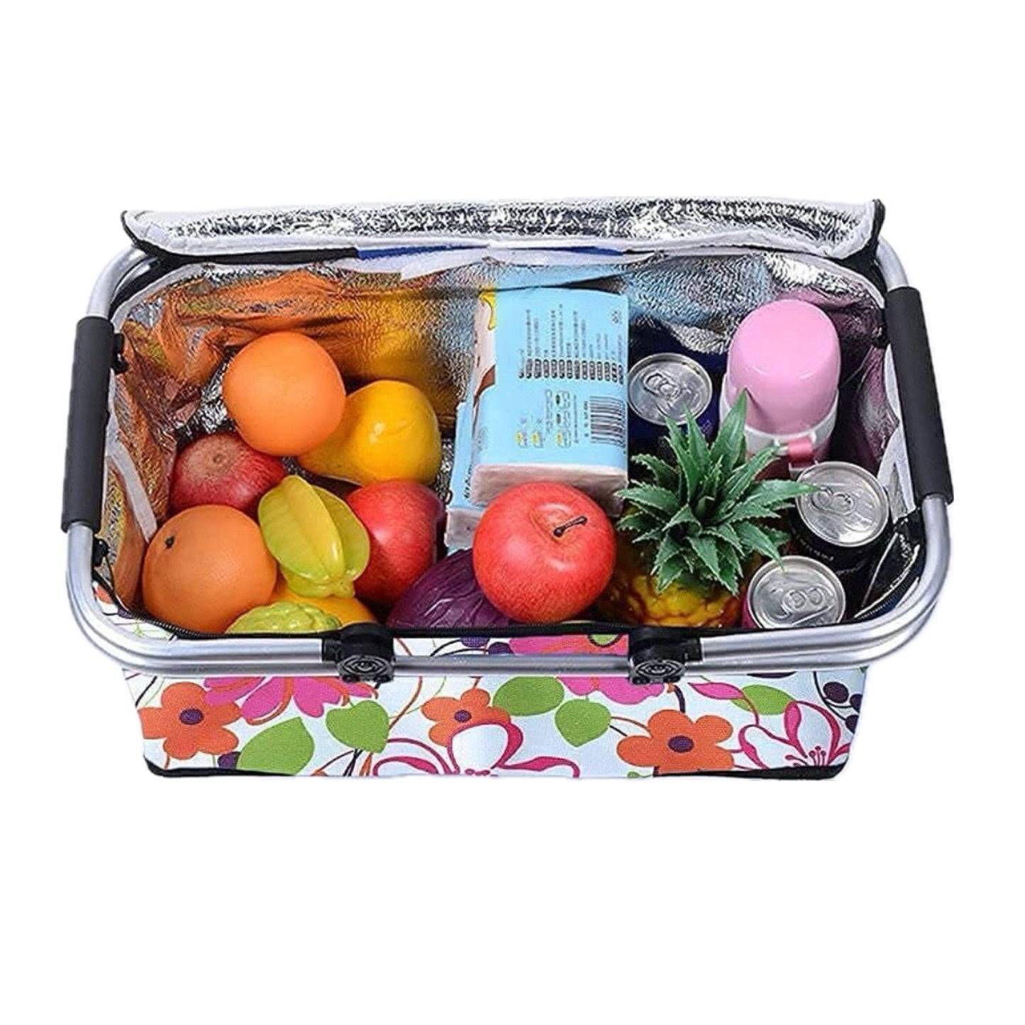 Insulated Travel Basket - Picnic Basket (Red)