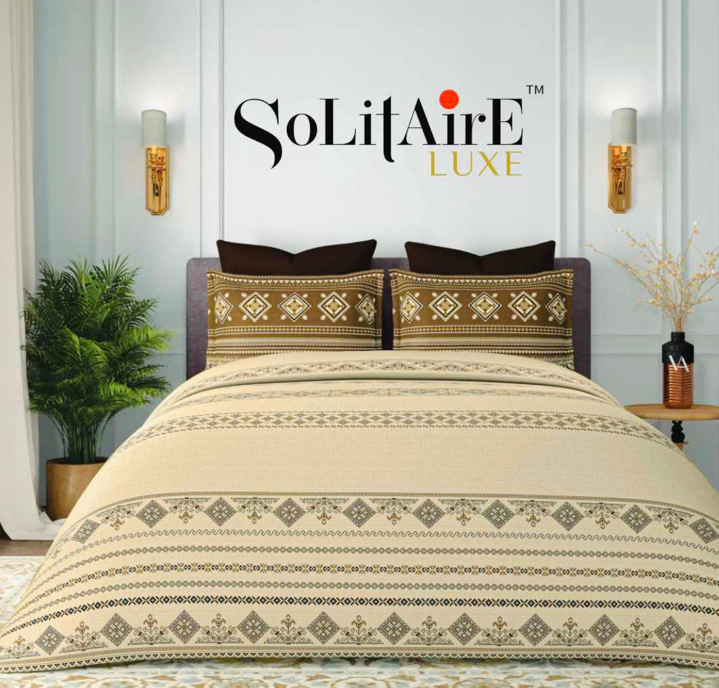 Frenza Luxury Fitted King Size Bedsheet
