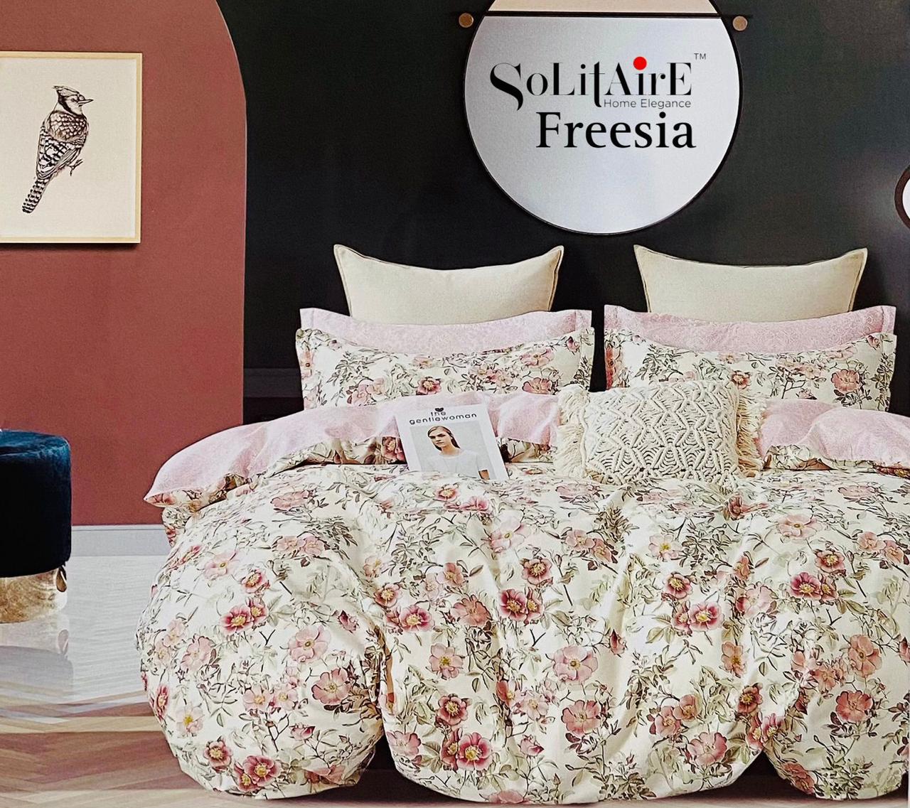πΈ FREESIA 100% Cotton Queen Size Bedsheet Set