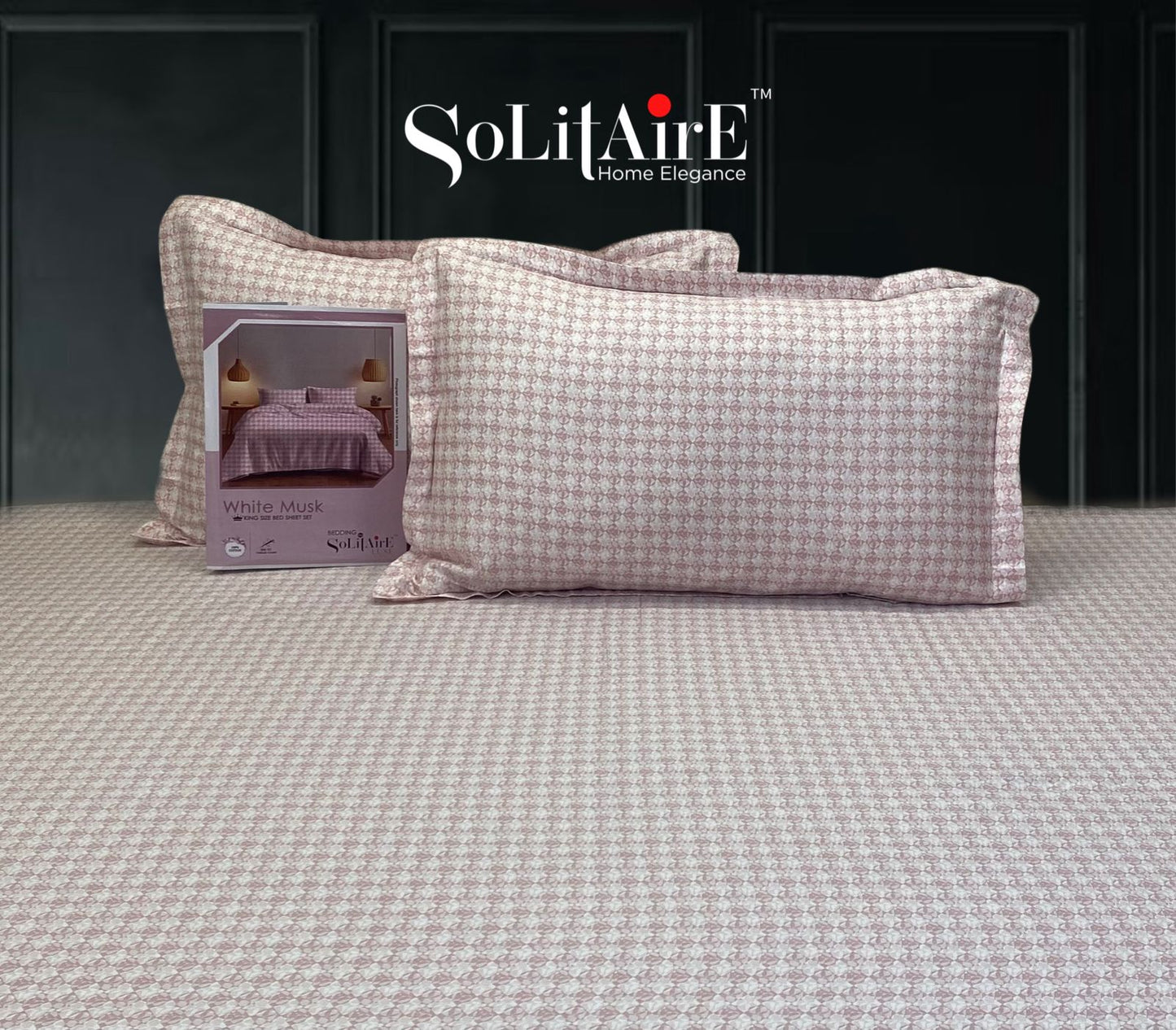White Musk King Size 300 TC Cotton Bedsheet set