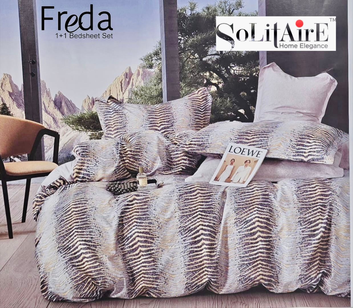 Freda Single Bed Bedsheet Set Soft Fabric Premium Quality Bedding Collection