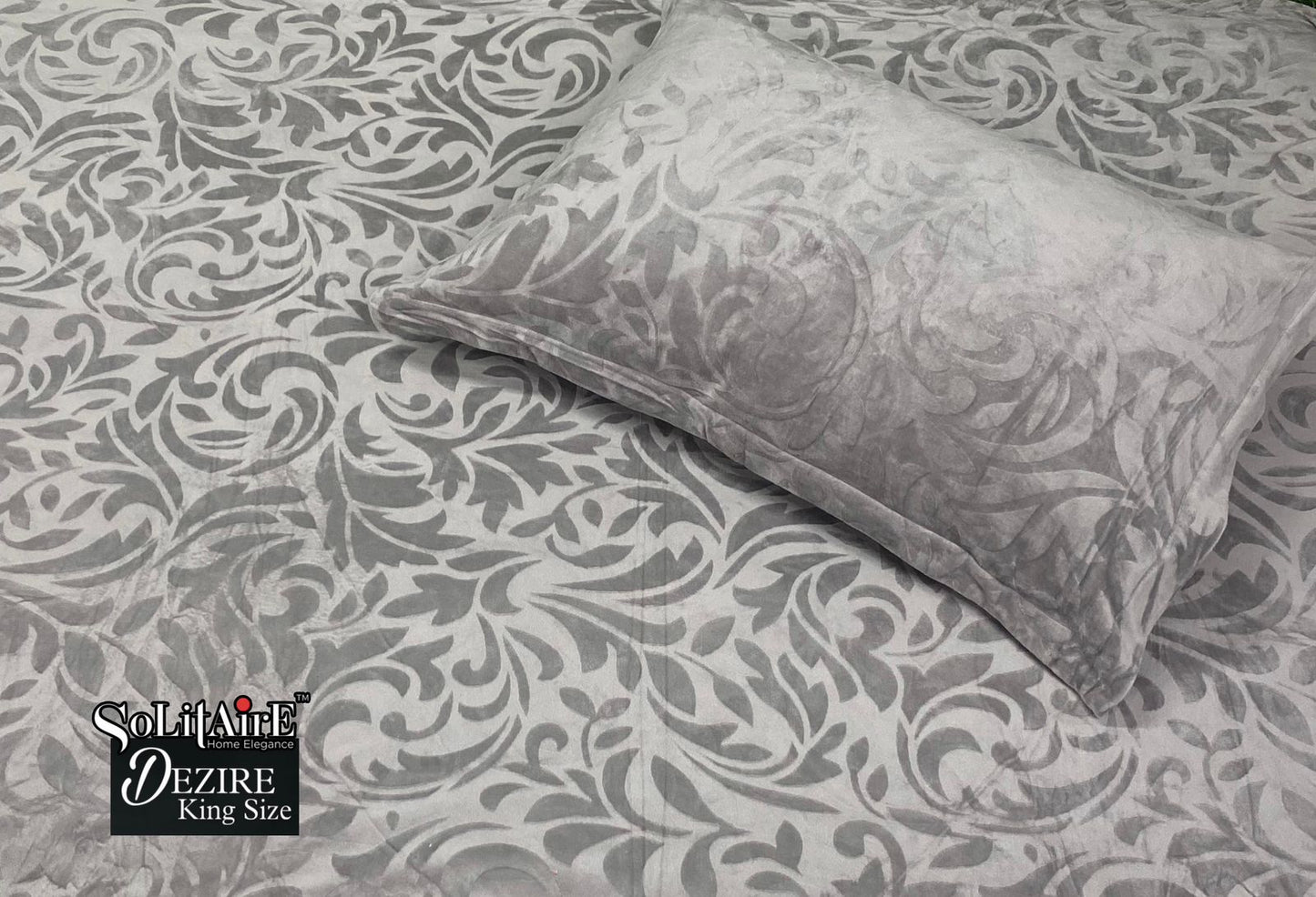 Dezire Warm King Sized Jointless Bedsheet – Premium Italian Cashmere Fabric