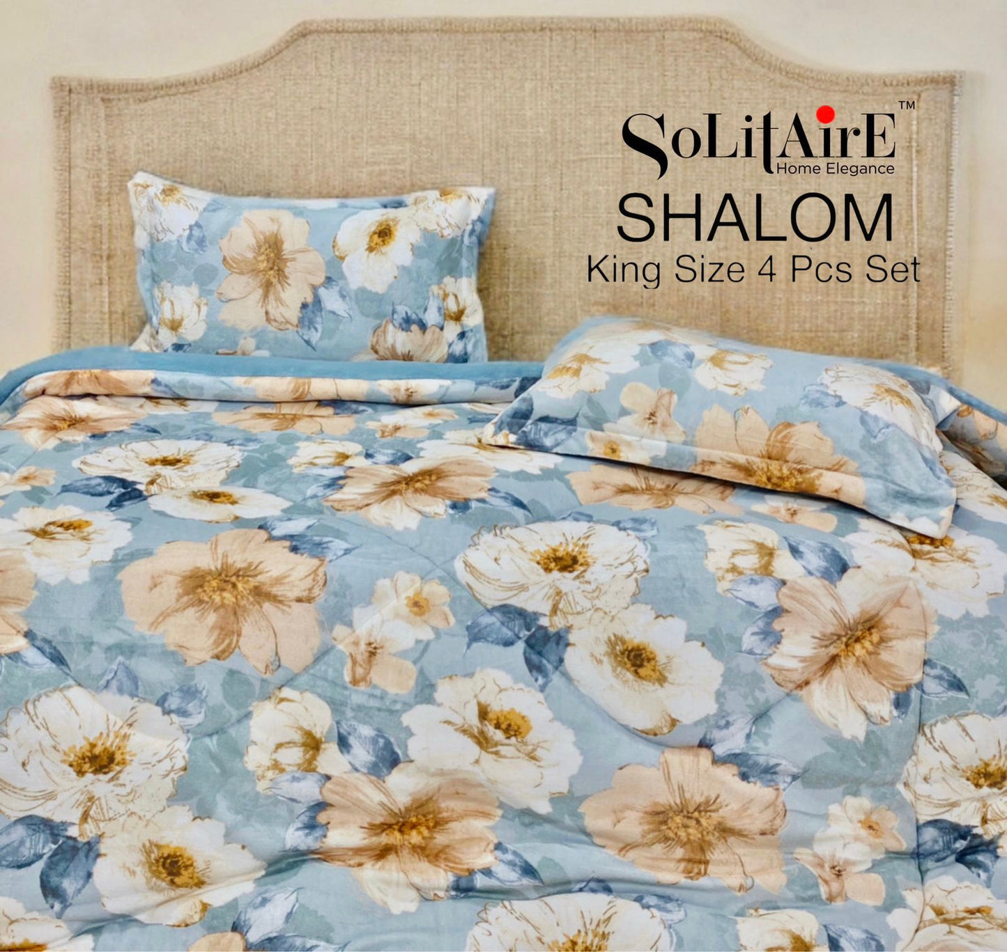 Shalom Ultra Warm Cashmere Winter Quilt King Size Bed In A Bag