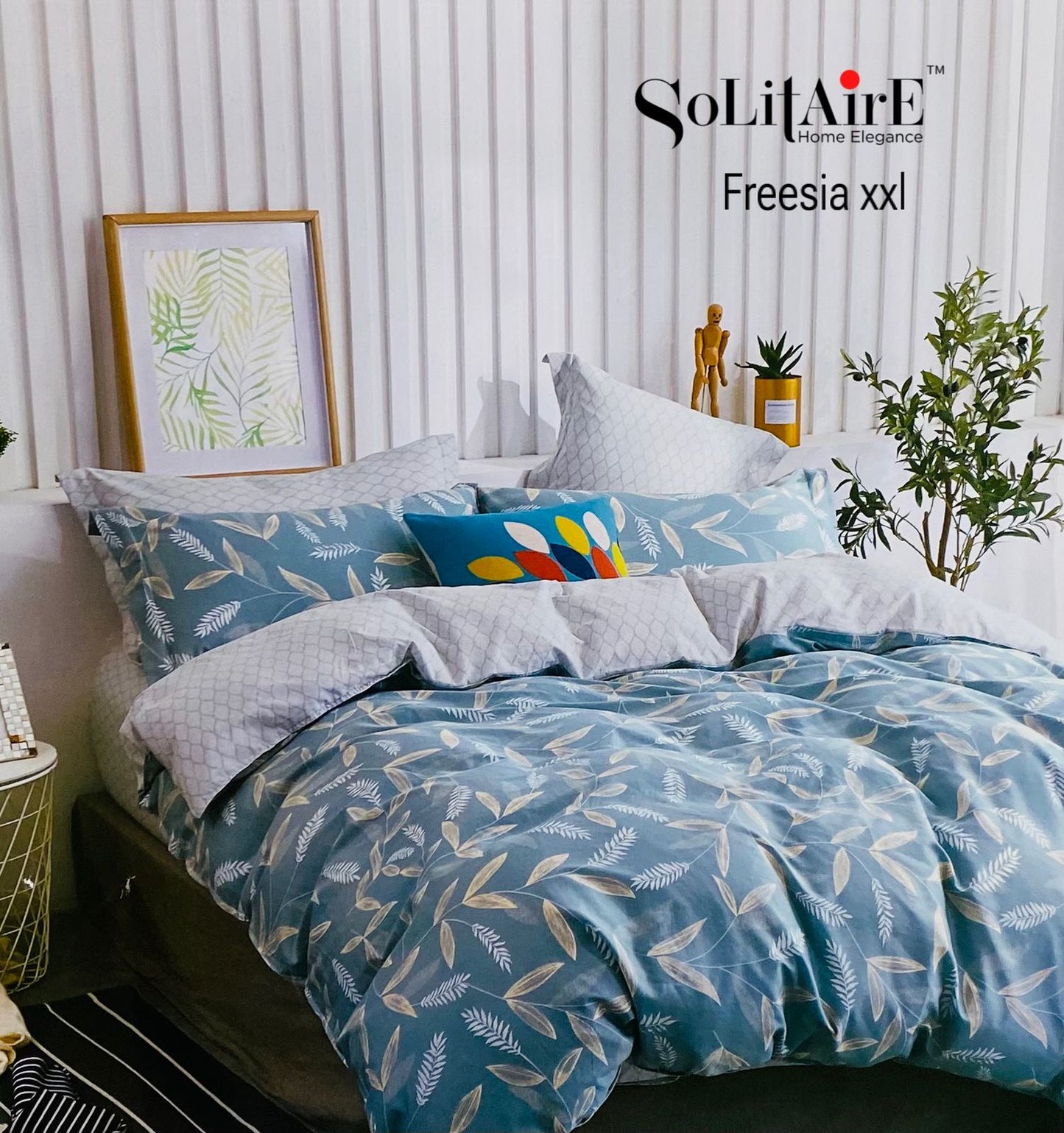 FREESIA XXL Cotton Bedsheet (Extra-Large Bedsheet)