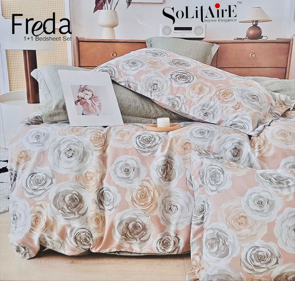 Freda Single Bed Bedsheet Set Soft Fabric Premium Quality Bedding Collection