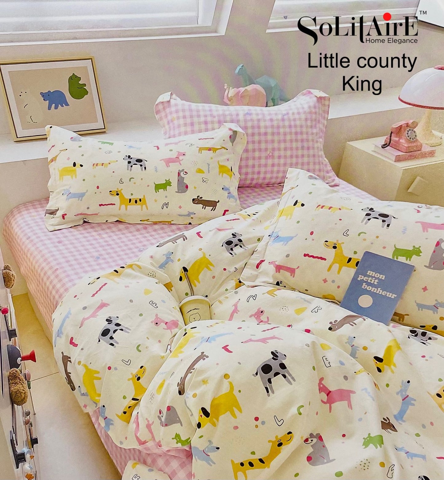 Little county King Size Cotton Bedsheet Set