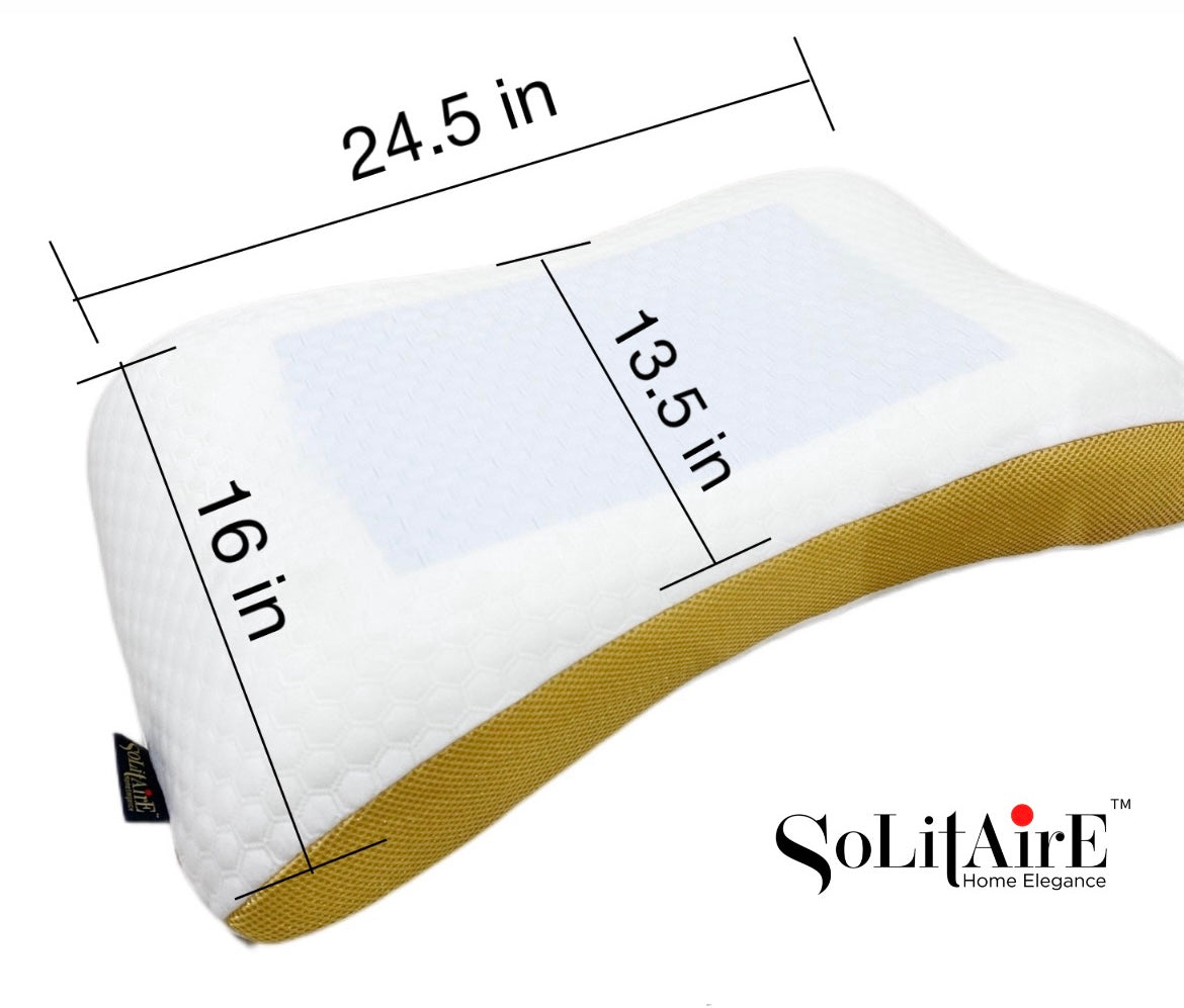 ERGONOMIC GEL MEMORY FOAM PILLOW