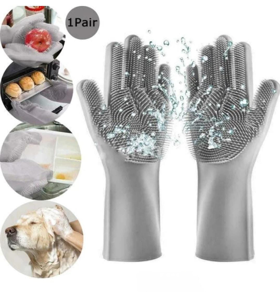 MULTI-USE WASHING AND CLEANING GLOVES / PET CLEANING GLOVES (Pair Packing)