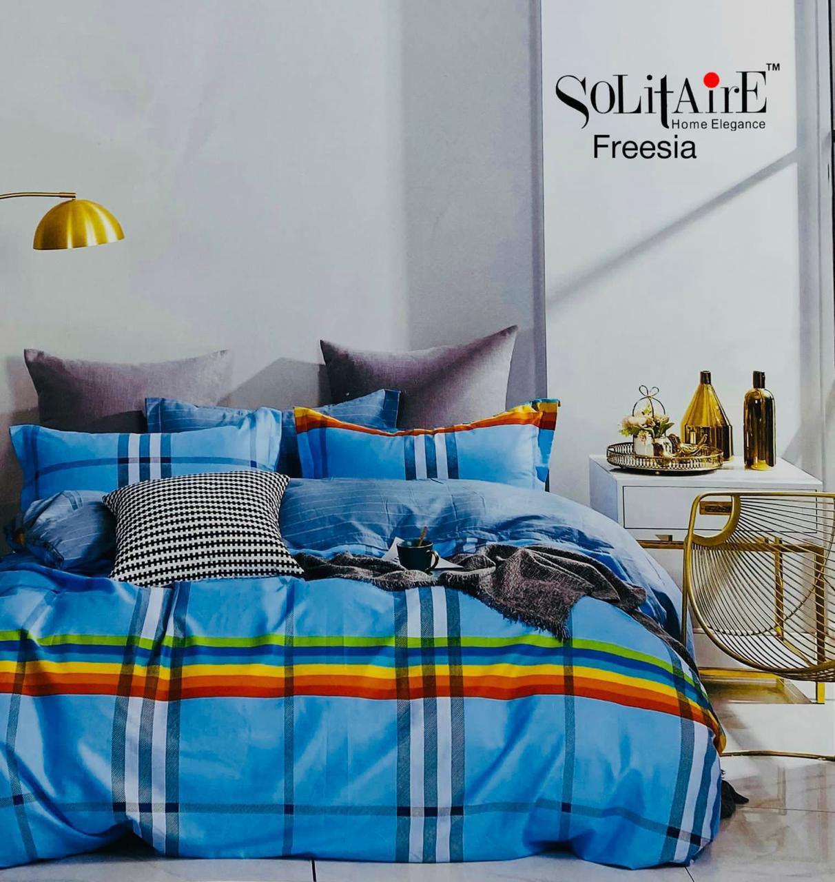 πΈ FREESIA 100% Cotton Queen Size Bedsheet Set