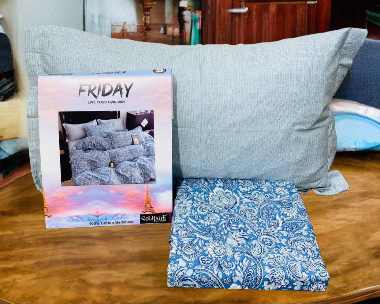 FRIDAY COTTON Bedsheet (Single Bed)