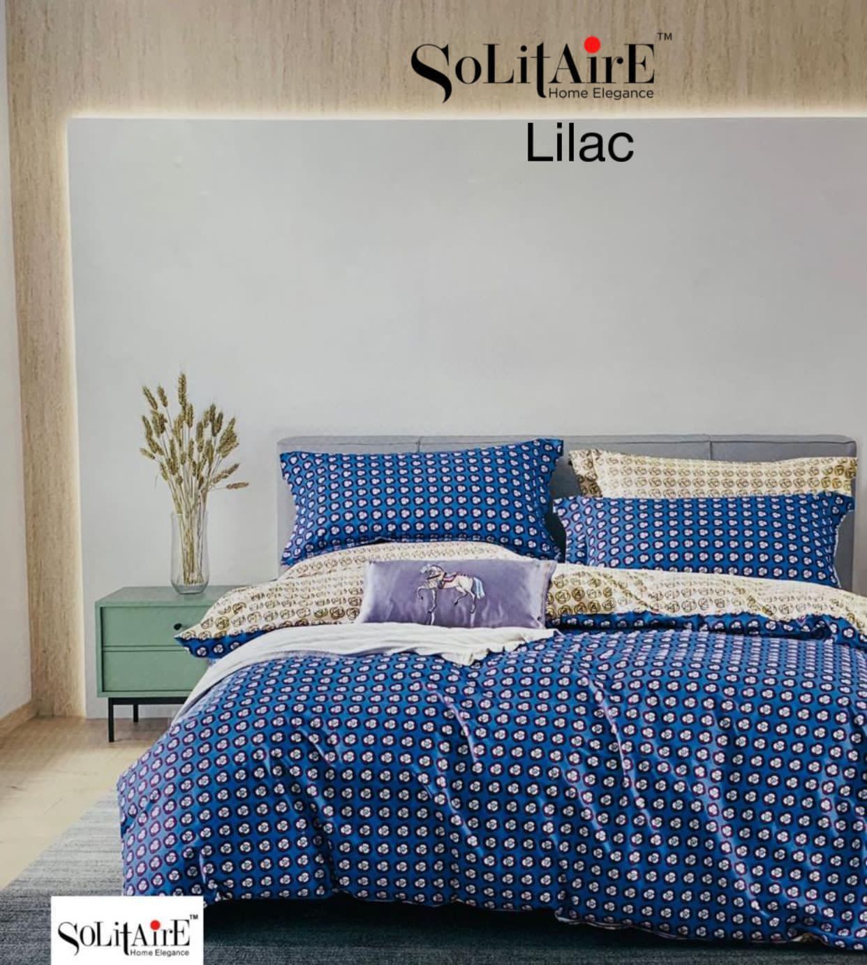 LILAC KING Cotton Bedsheet