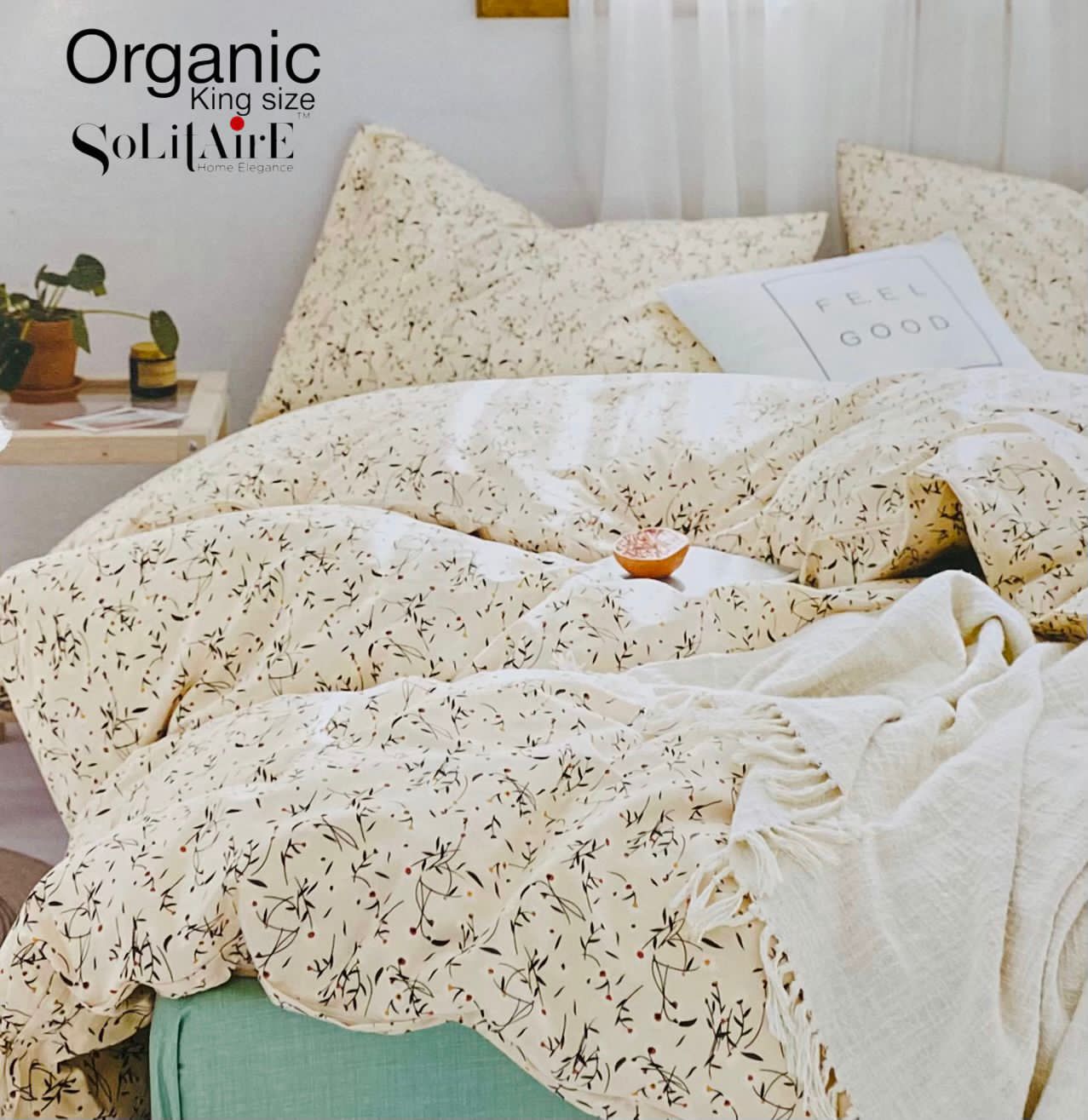 Organic King Bedsheet Set 100% Organic Cotton