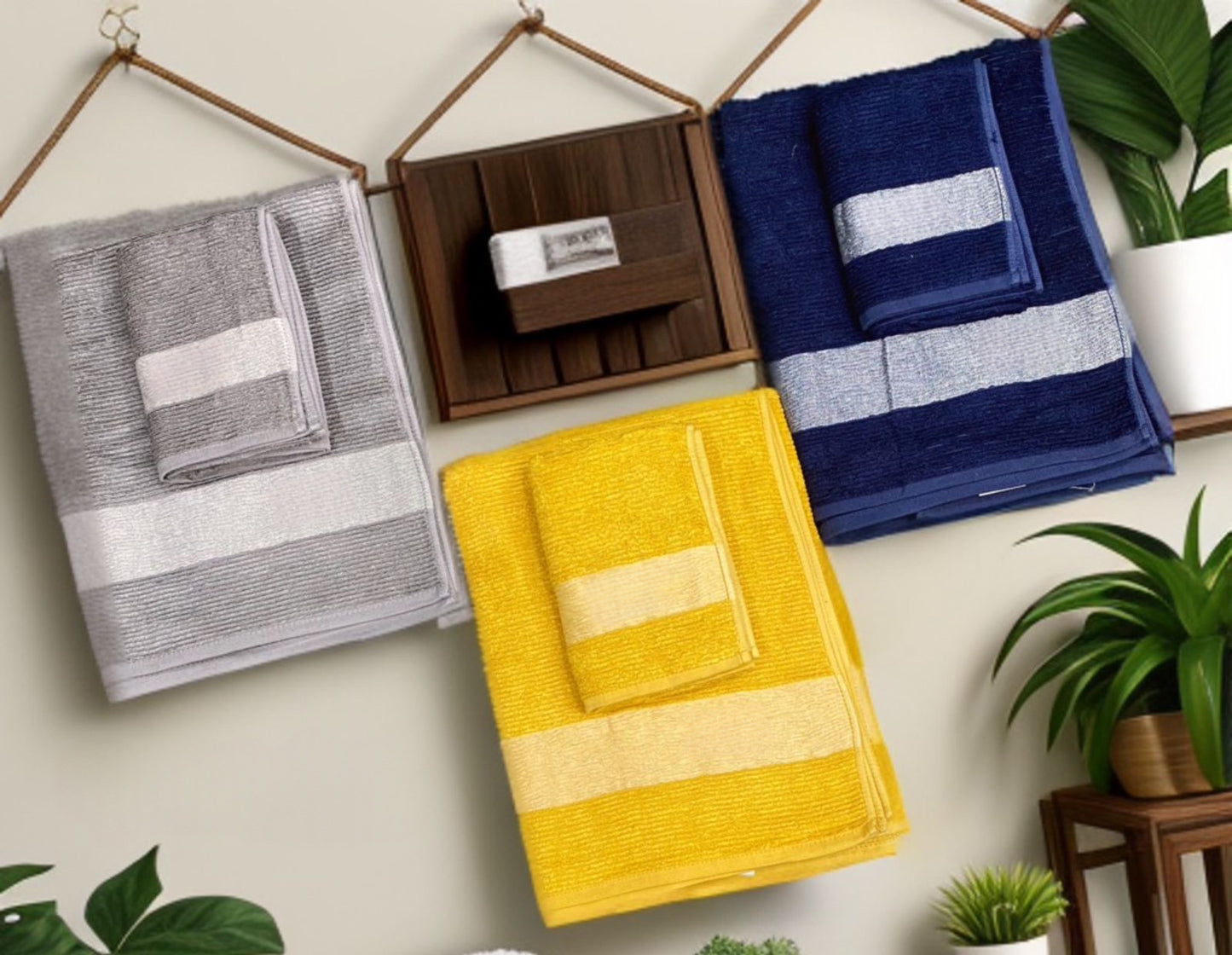 BAMBOO COTTON TOWELS (SUPER-SOFT, HIGH-ABSORBING)