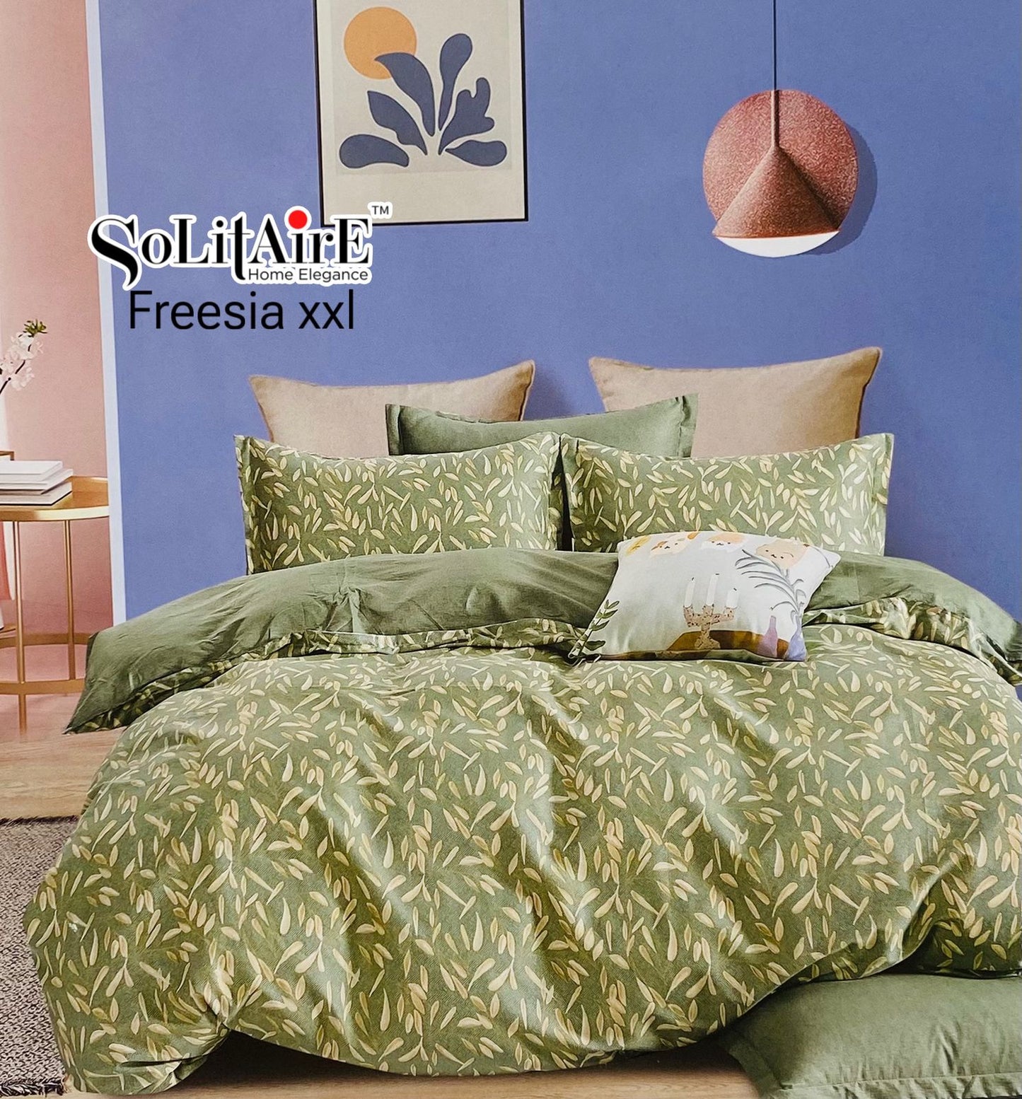 FREESIA XXL Cotton Bedsheet (Extra-Large Bedsheet)