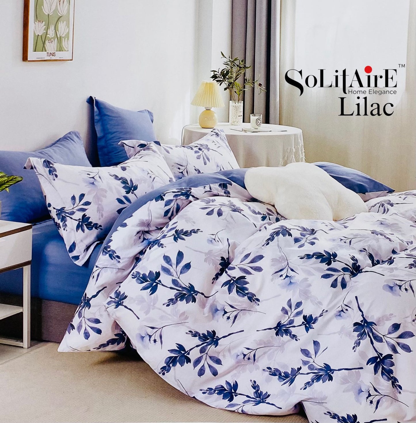 LILAC KING Cotton Bedsheet