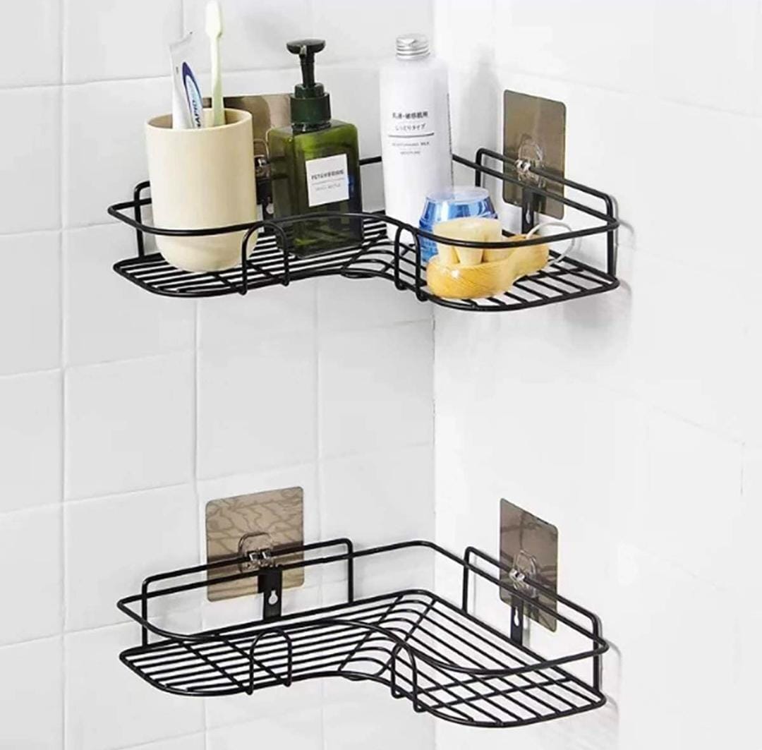 SELF-ADHESIVE SHOWER CORNER STAND (Waterproof & Rustproof)