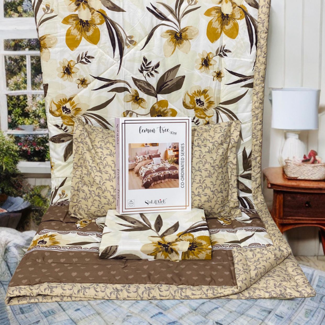Lemon Tree King Size Complete Comforter Set Ultra Soft Bedding Collection