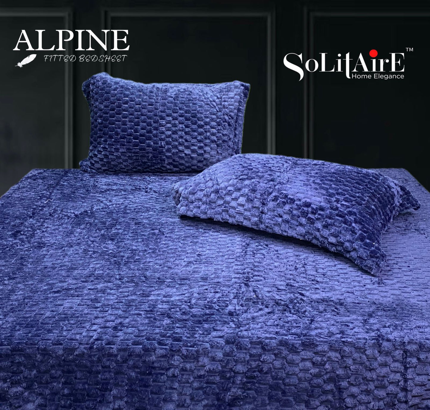 Alpine Fitted King Size Bedsheet Set – Ultra Soft Italian Cashmere Fabric