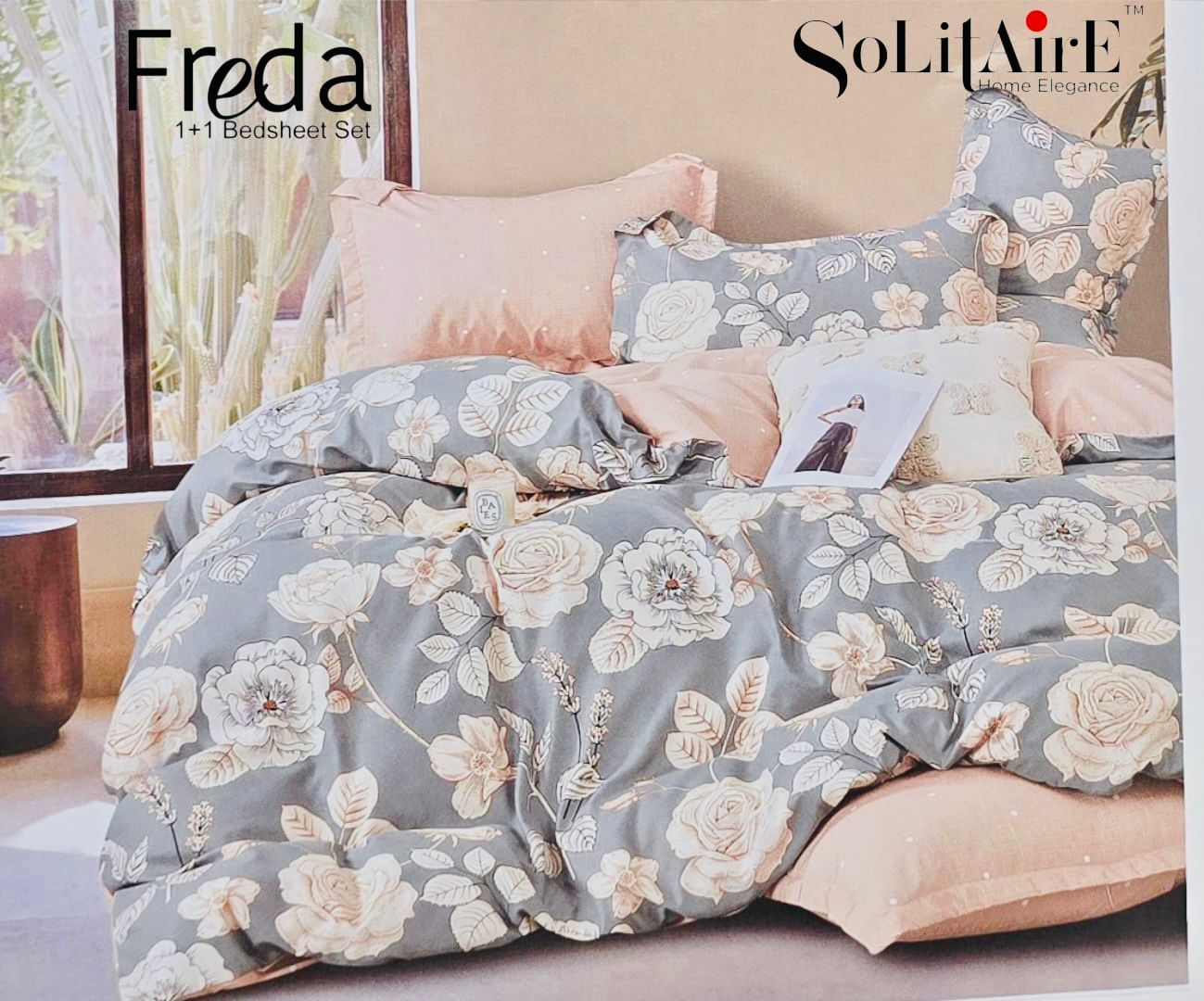 Freda Single Bed Bedsheet Set Soft Fabric Premium Quality Bedding Collection