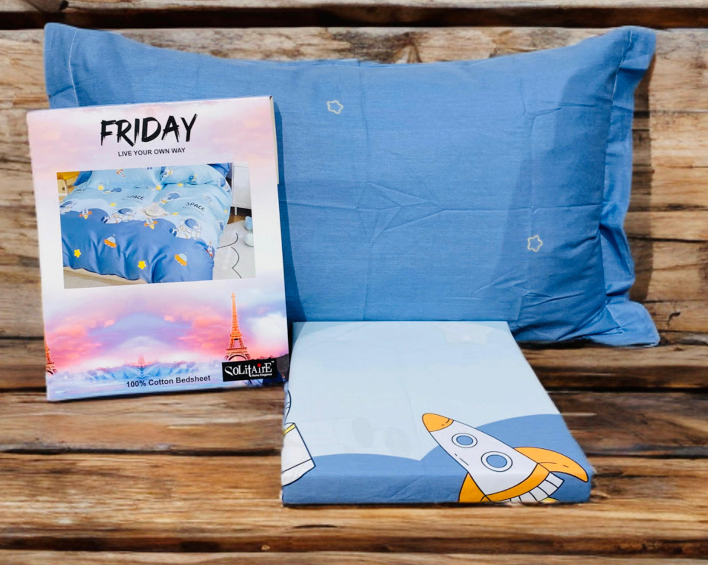 FRIDAY COTTON Bedsheet (Single Bed)