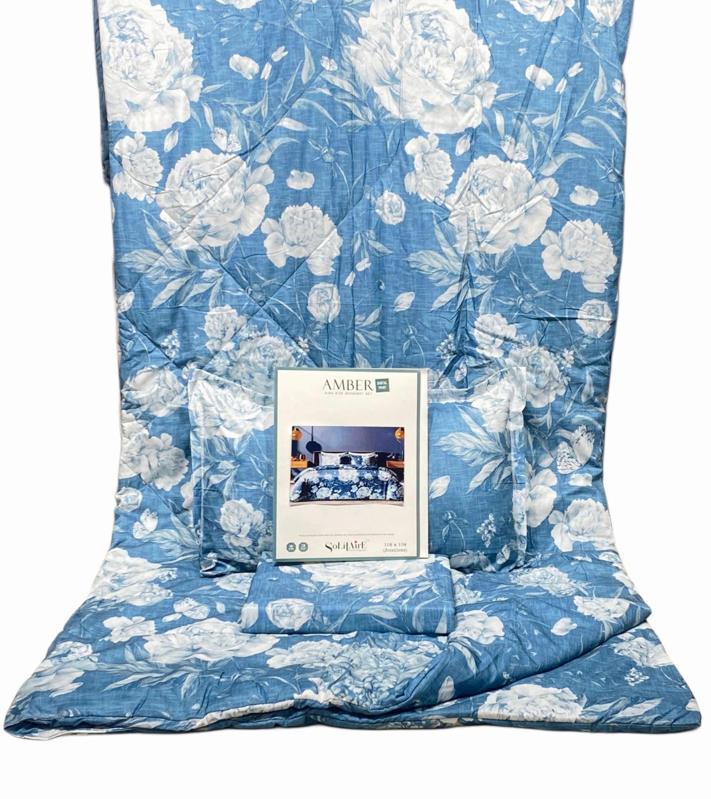 Amber Digital Printed Jointless King Size Complete Comforter Set