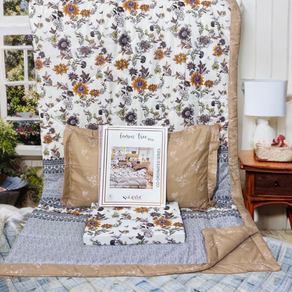 Lemon Tree King Size Complete Comforter Set Ultra Soft Bedding Collection