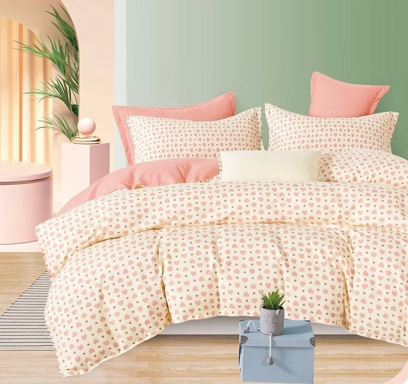FLOWER BED KING SIZE BEDSHEET SET