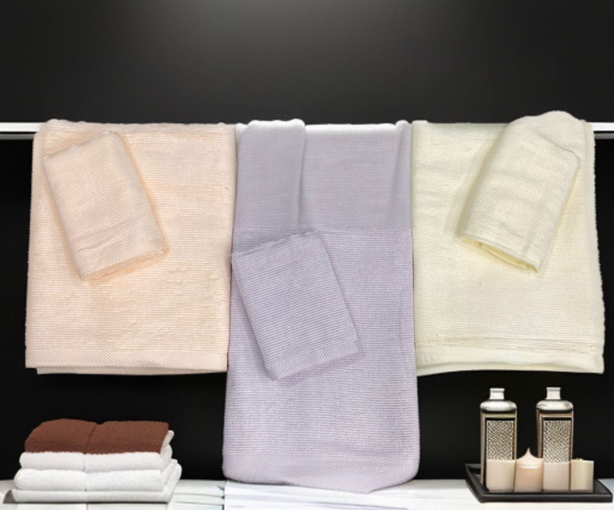 BAMBOO COTTON TOWELS (SUPER-SOFT, HIGH-ABSORBING)