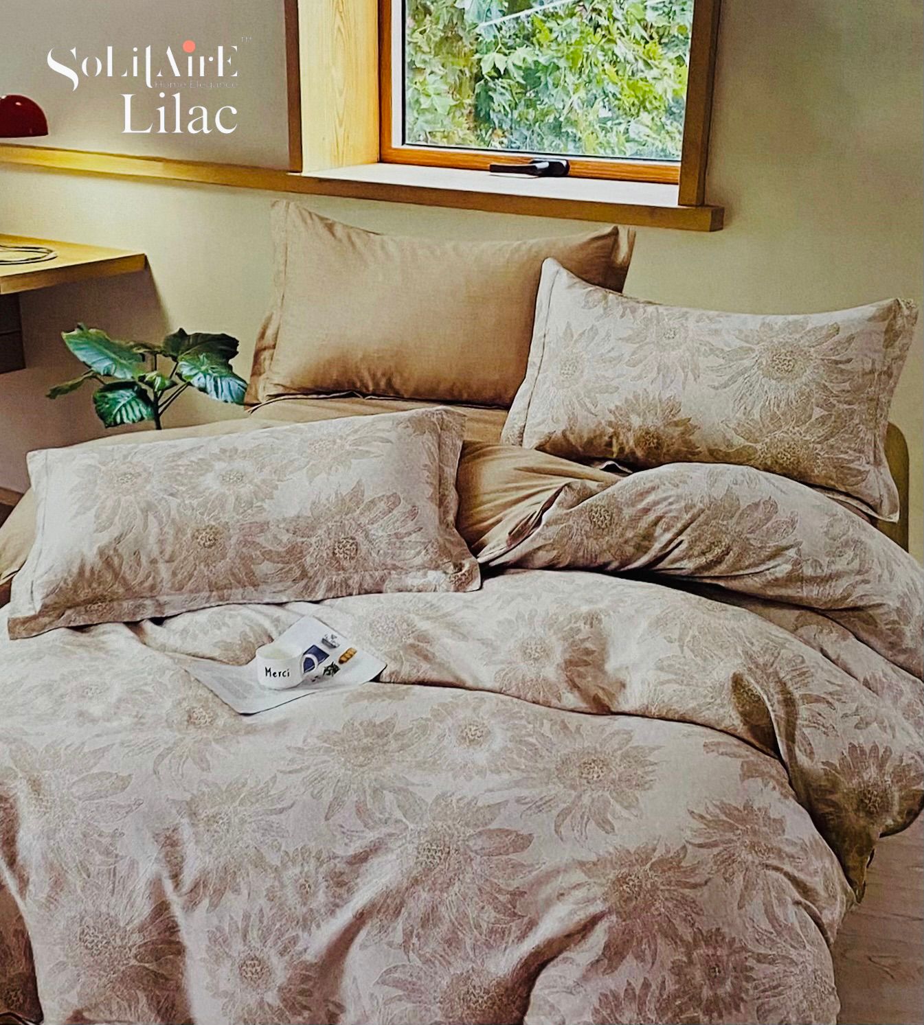 LILAC KING Cotton Bedsheet