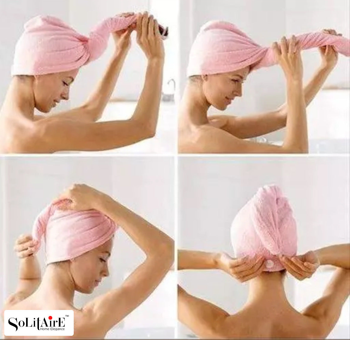 Microfiber Hair Towel Wrap (Ultra-Absorbing)