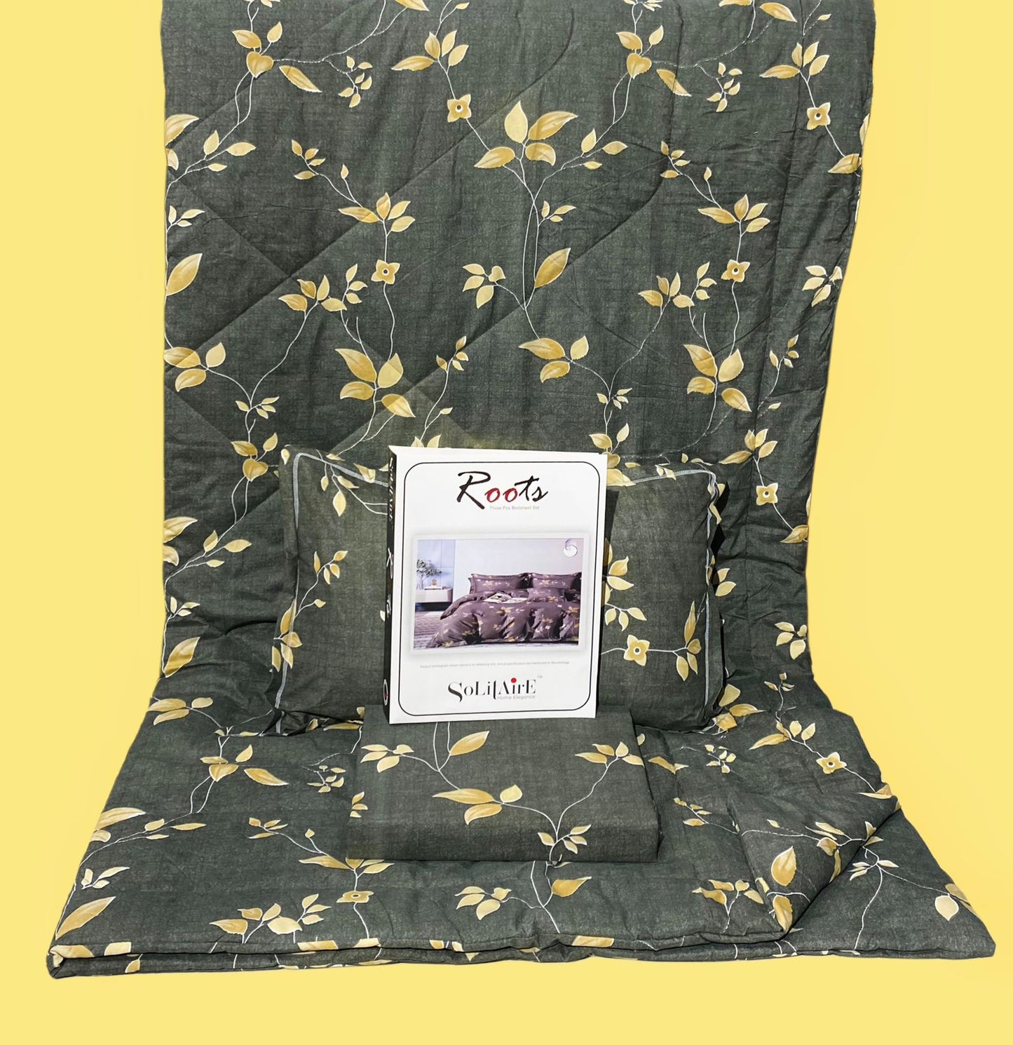 Roots 4 Pc Reversible Double Bed Size Comforter Set